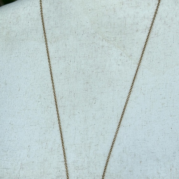 J. Crew gold tone disc Locket necklace. Comes with original dust bag. - Picture 6 of 9